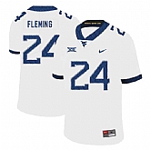 West Virginia Mountaineers 24 Maurice Fleming White College Football Jersey Dzhi,baseball caps,new era cap wholesale,wholesale hats